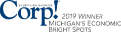 2019 Corp! Magazine MI Economic Bright Spots Recipient Plaque