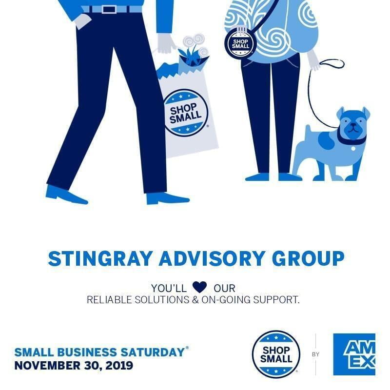 Stingray Advisory Group Small Business Saturday graphic