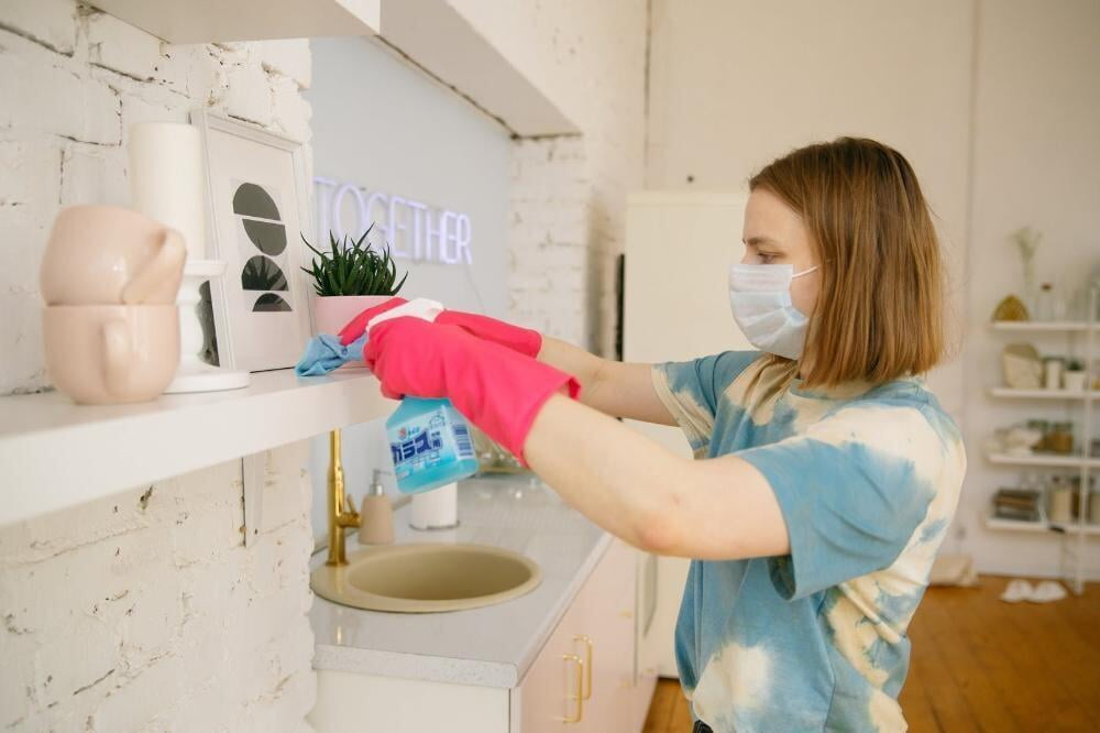 Woman Cleaning